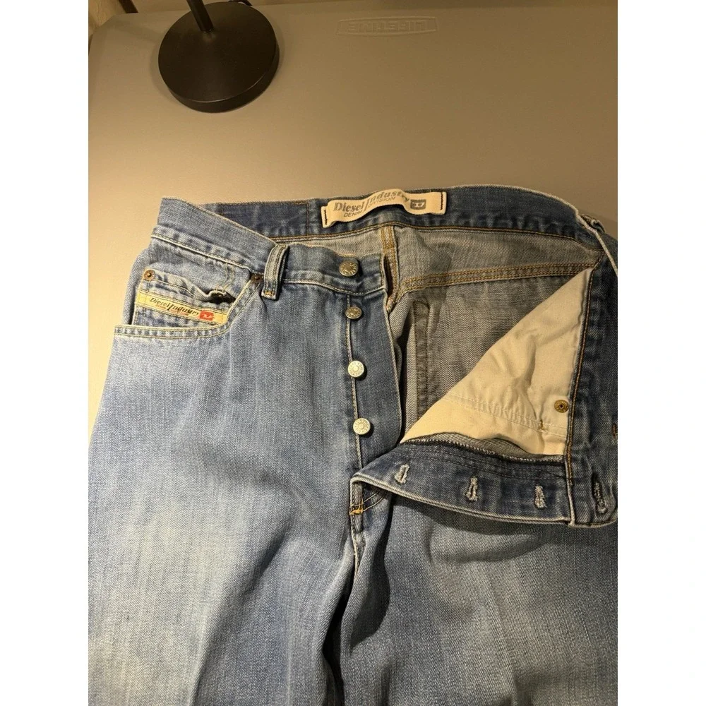 Vintage Diesel Industry Jeans RR55 Straight Legs 32x30 Made In Italy Button Fly